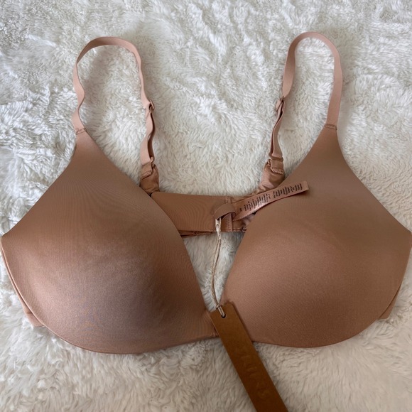 SKIMS Womens Super Push Up Bra Nude Seamless Underwire Adjustable Straps 34B NWT - Picture 3 of 8